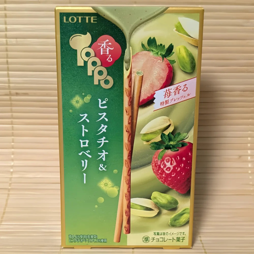 LOTTE Toppo Pistachio Strawberry Chocolate 72g