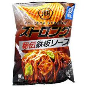 Koikeya Strong Potato Chips (Secret Iron Plate Sauce Flavor) 80g