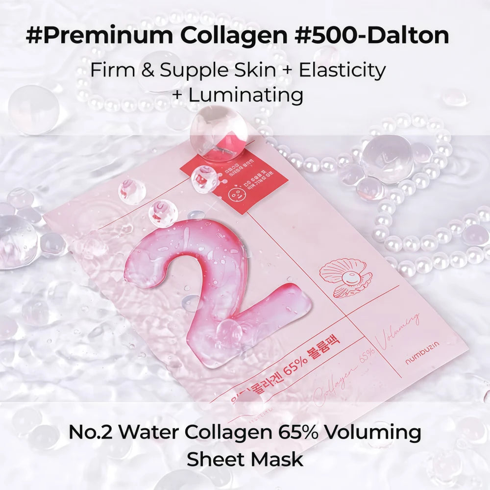 NUMBUZIN NO. 2 Water Collagen 65% Voluming Sheet Mask 1pc