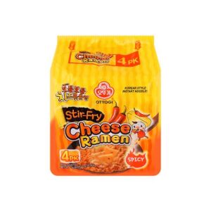 OTTOGI Stir-Fry Spicy Cheese Ramen (4 Bags)