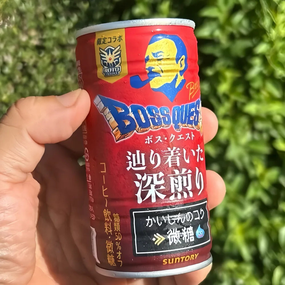 SUNTORY Boss Quest Deep Roast Coffee Less Sugar 185g