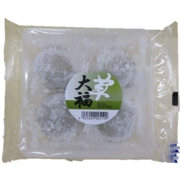 Daifuku sucré, gâteau de riz vert, 4 pièces