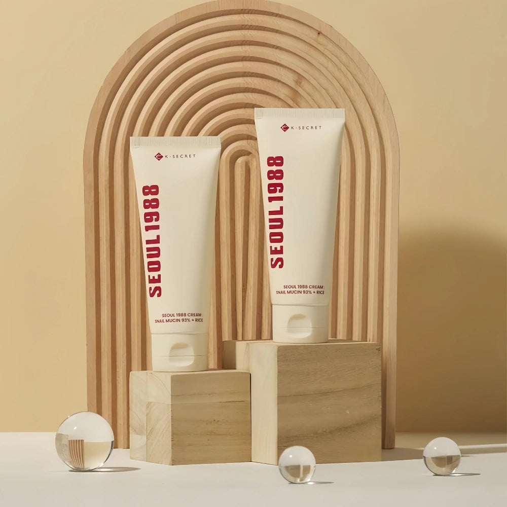 SEOUL 1988 Cream : Snail Mucin 93% + Rice 100ml