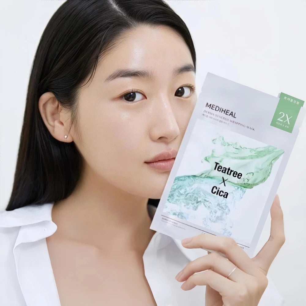 Mediheal Derma Synergy Wrapping Mask Teatree X Cica Calming 1pc