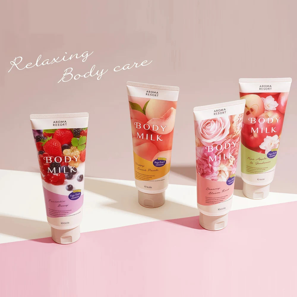 Lait corporel KRACIE Aroma Resort Rose Rêveuse 200g 