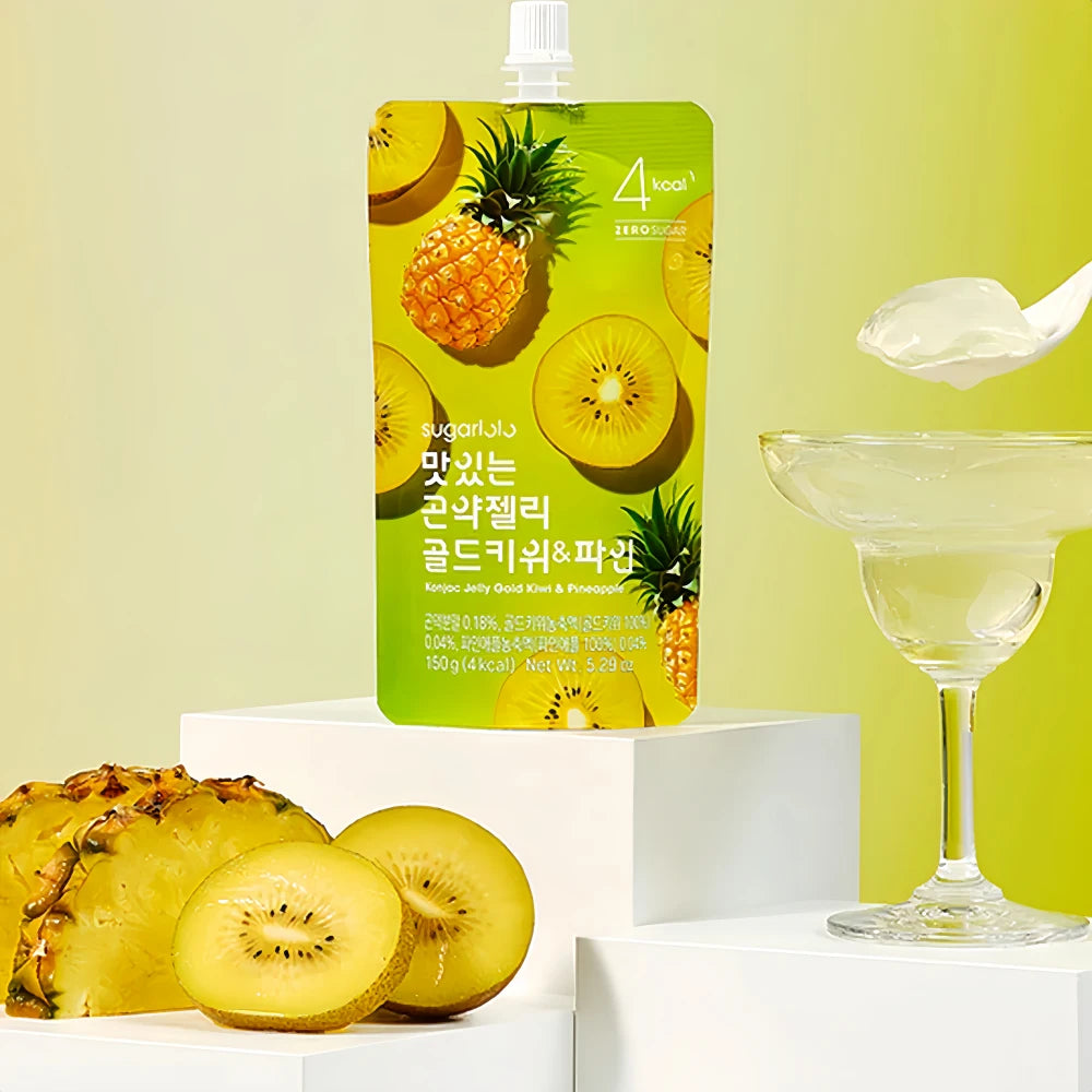 SUGARLOLO 6Kcal Konjac Jelly (Gold Kiwi & Pineapple) 150g