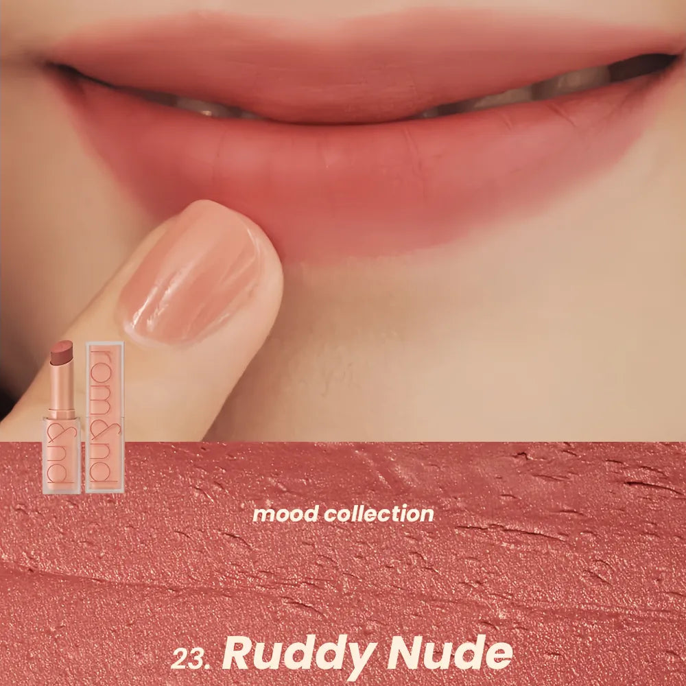 ROMAND ## Rouge à lèvres mat Zero 23 Nude rougissant
