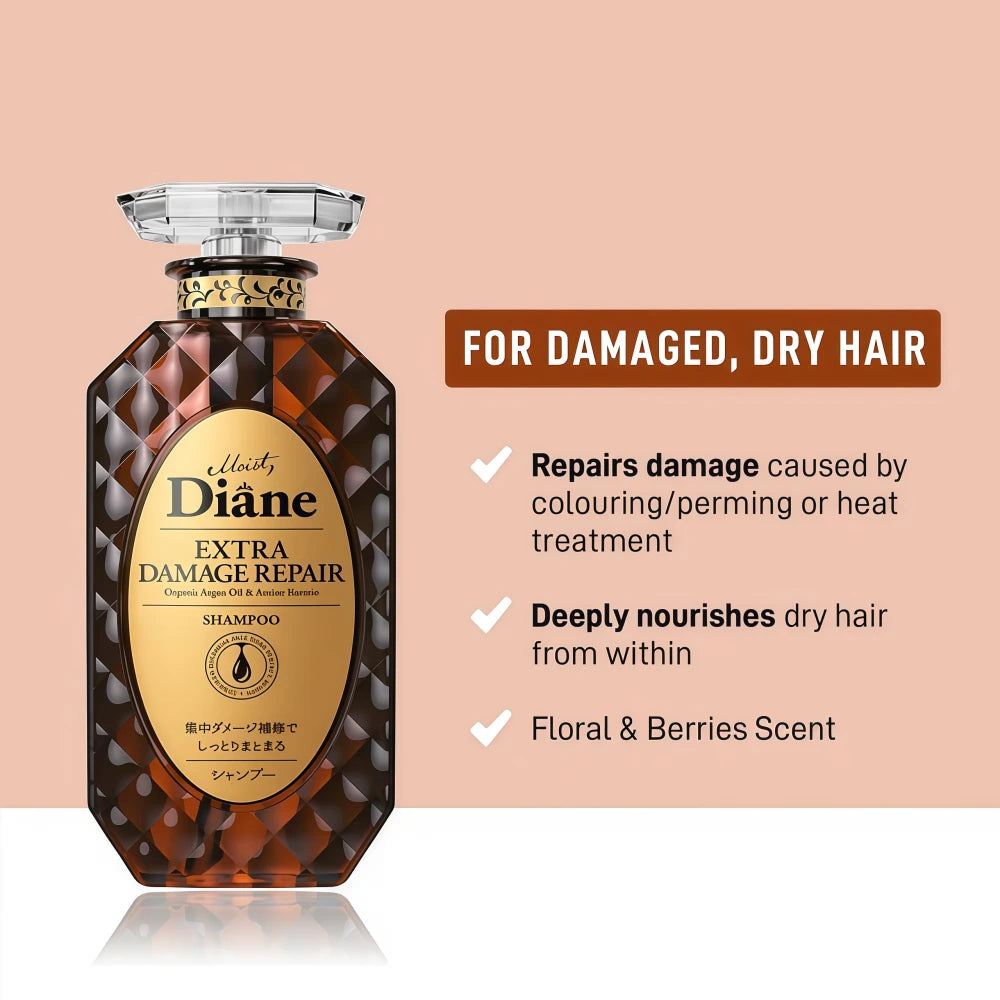 Shampoing réparateur MOIST DIANE Perfect Extra Damage Repair 450 ml