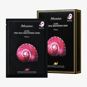 JM SOLUTION Active Pink Snail Brightening Mask 10pcs