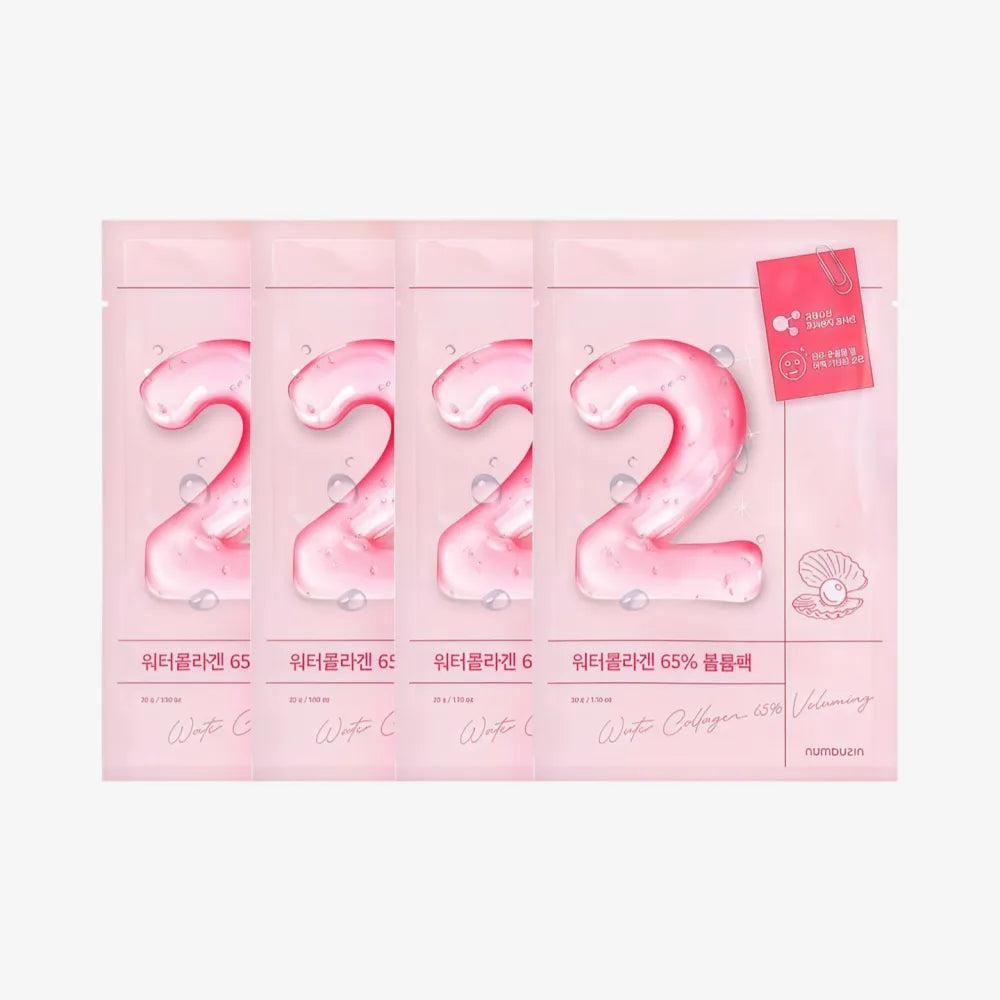 NUMBUZIN NO. 2 Water Collagen 65% Voluming Sheet Mask 4pcs