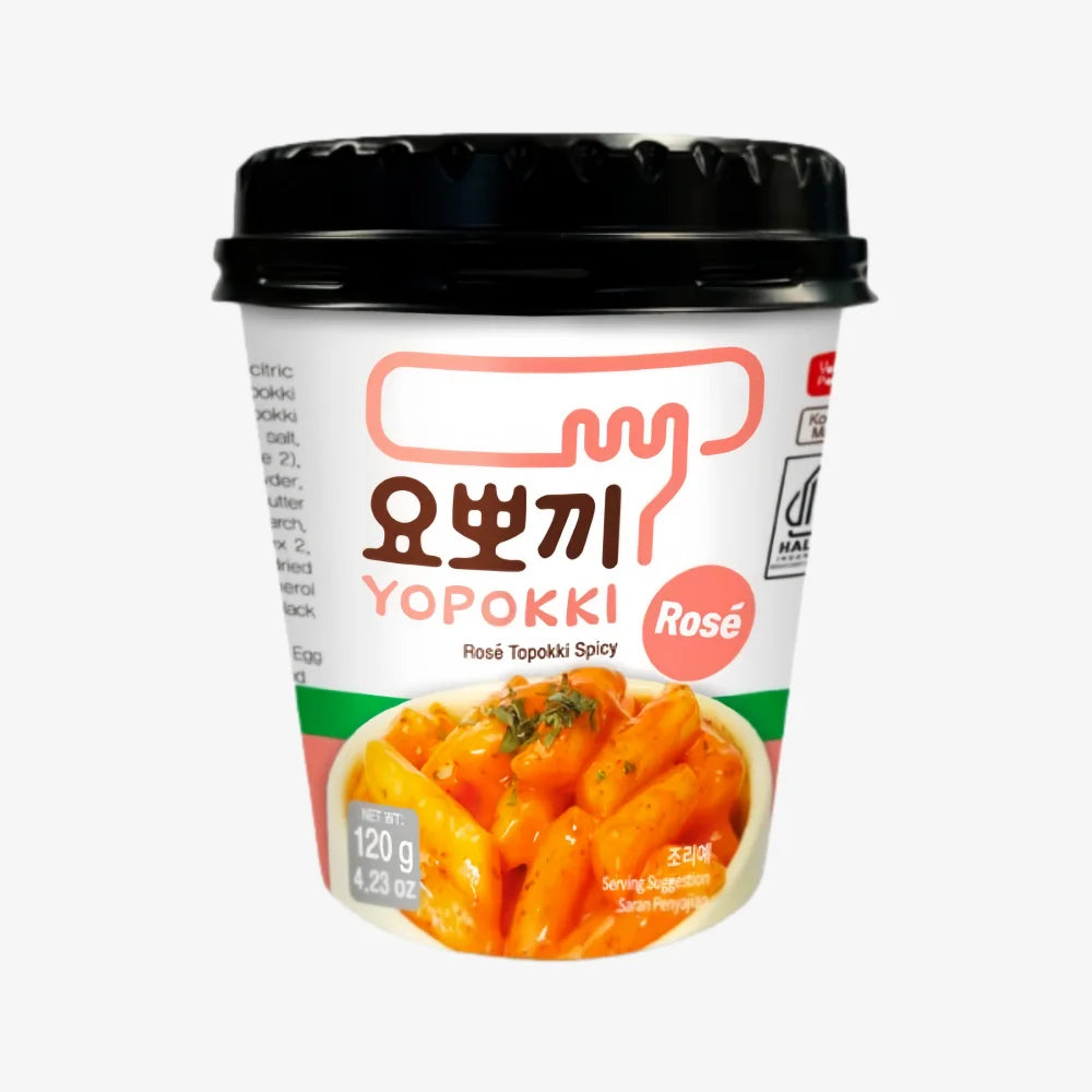 YOPOKKI Rose Spicy Tteokbokki (Cup) Halal 120g