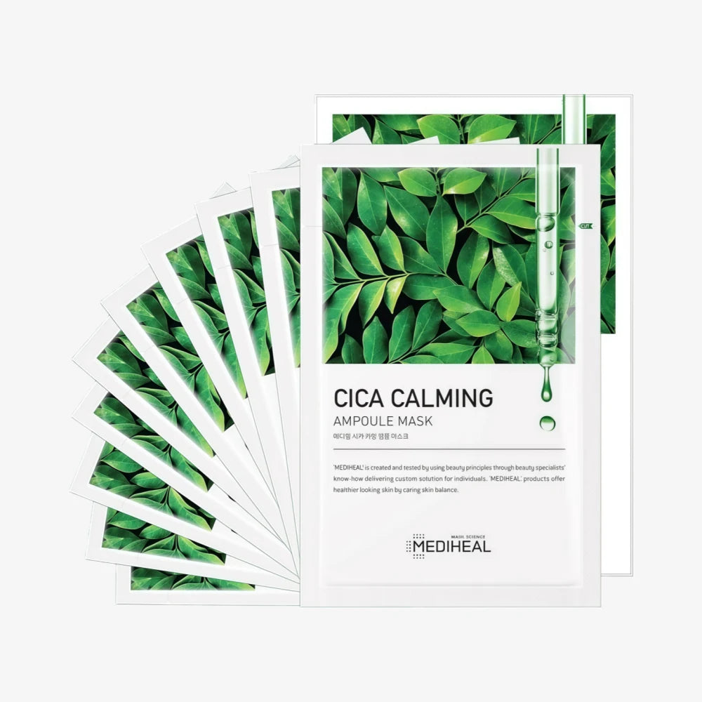 MEDIHEAL Masques en ampoules apaisants à la cica (10 unités)