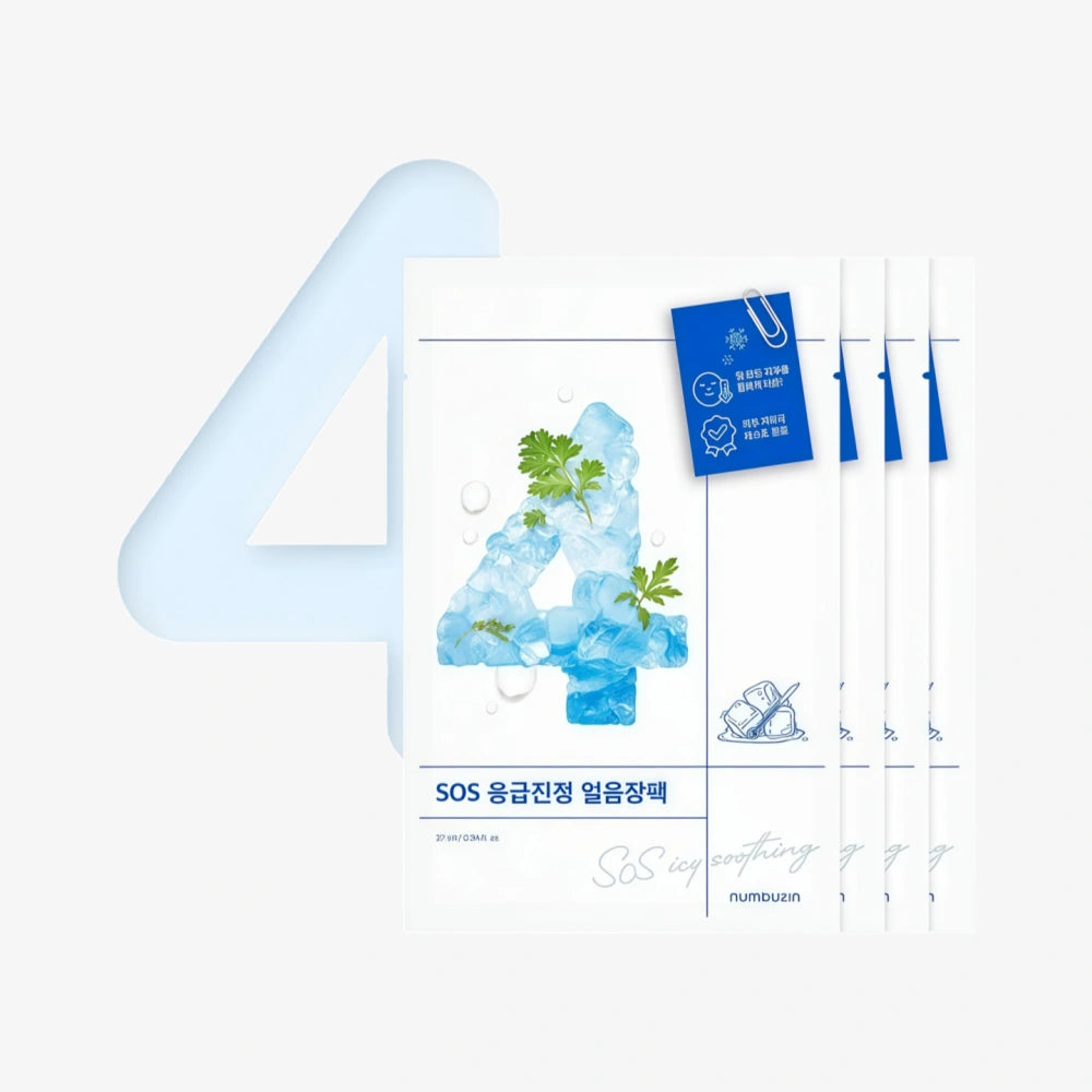 NUMBUZIN NO. 4 Icy Soothing Sheet Mask 4pcs