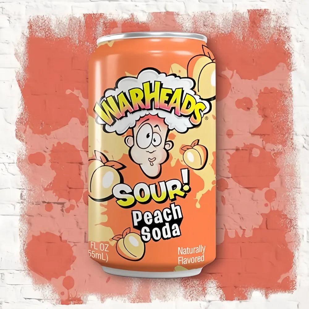 WARHEADS Sour Peach Soda 355ml