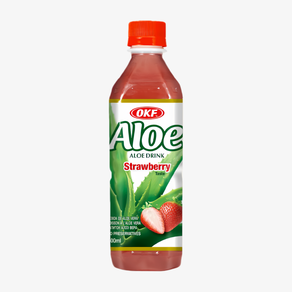 OKF Aloe Drink-Strawberry 500ml