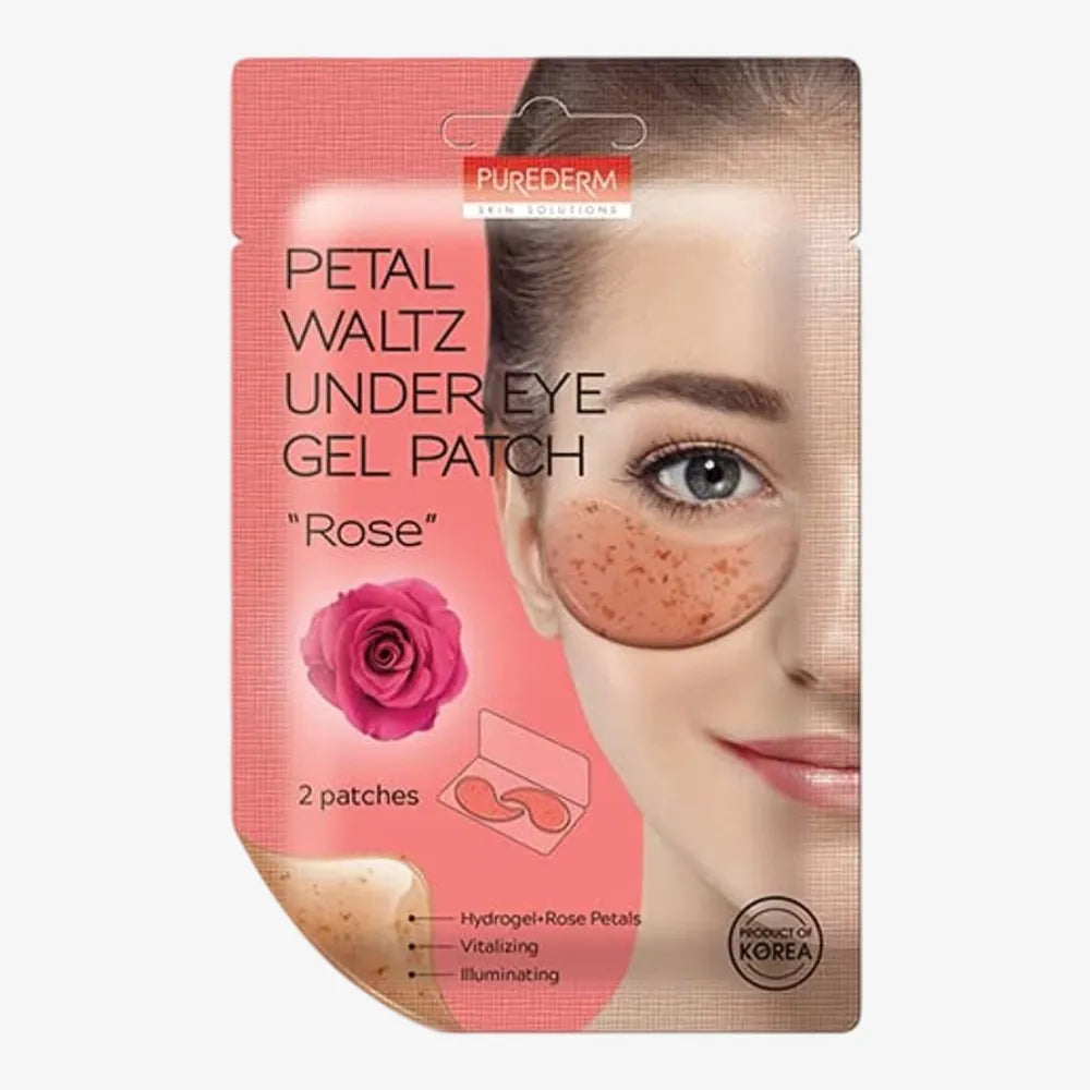 PUREDERM Petal Waltz Under Eye Patch Rose 1 Pairs