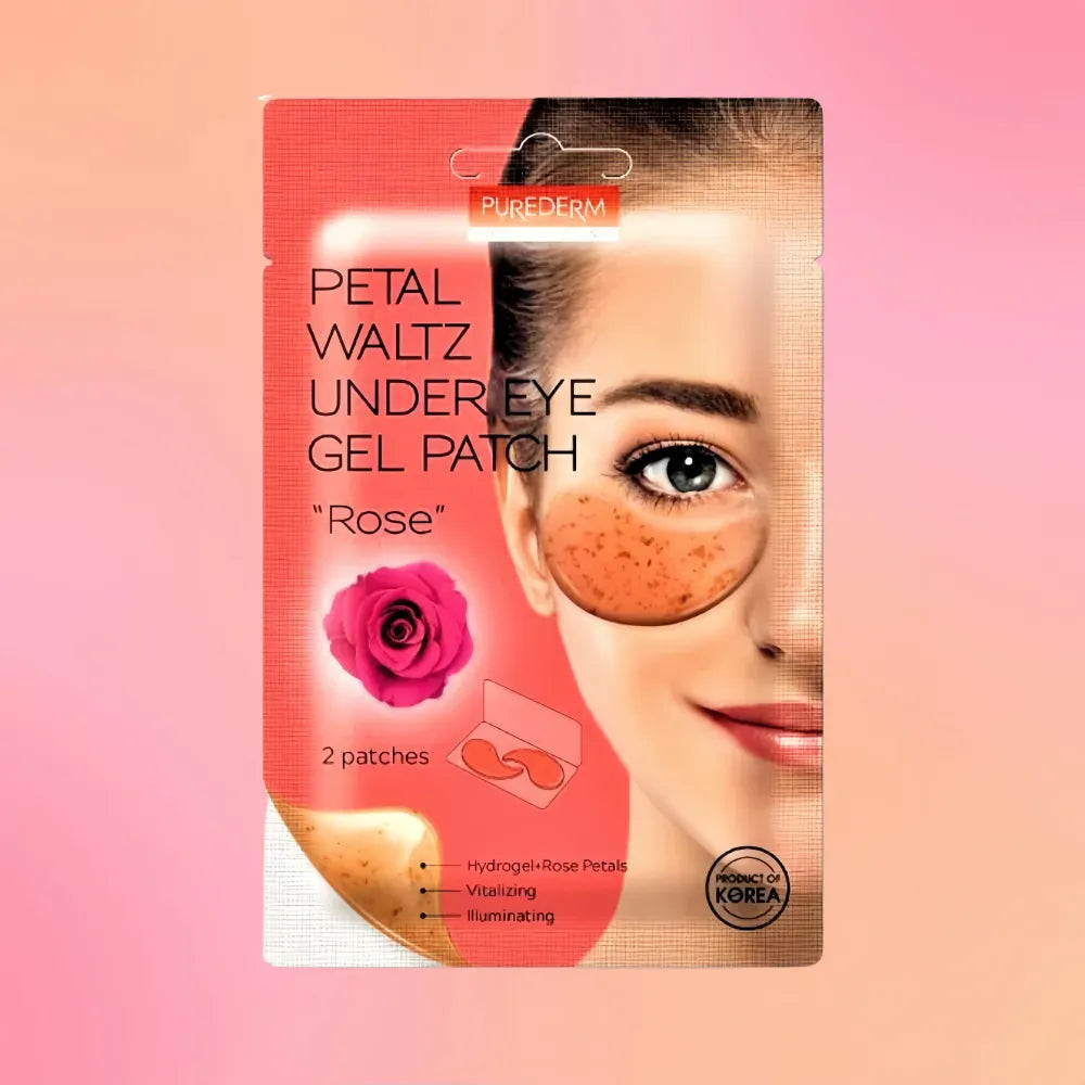 PUREDERM Petal Waltz Under Eye Patch Rose 1 Pairs