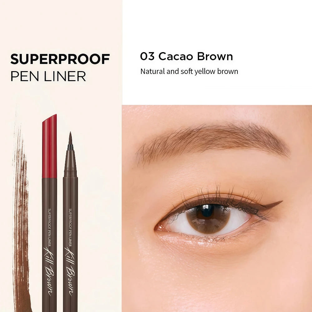 CLIO !+ Superproof Pen Liner Kill Brown 03 Cacao Brown