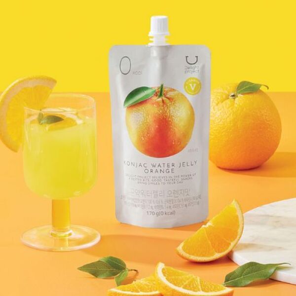 Delight Project Konjac Water Jelly Orange Flavor 170g