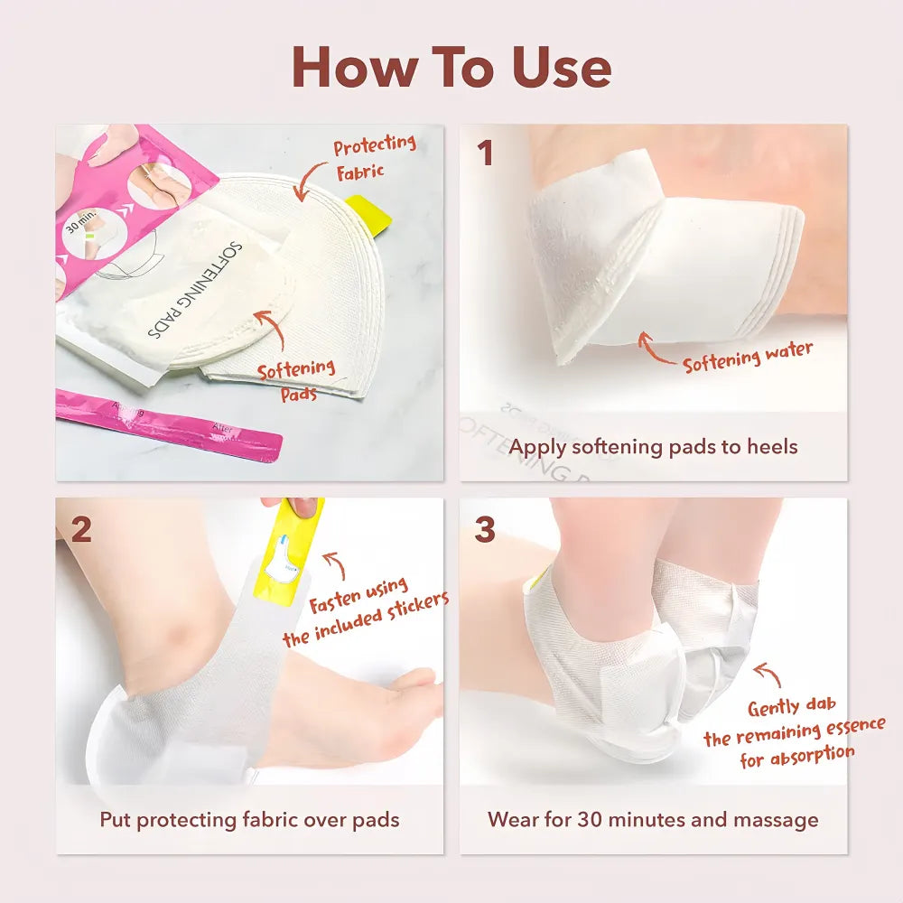 PUREDERM Instant Softening Heel Mask 1 Pair