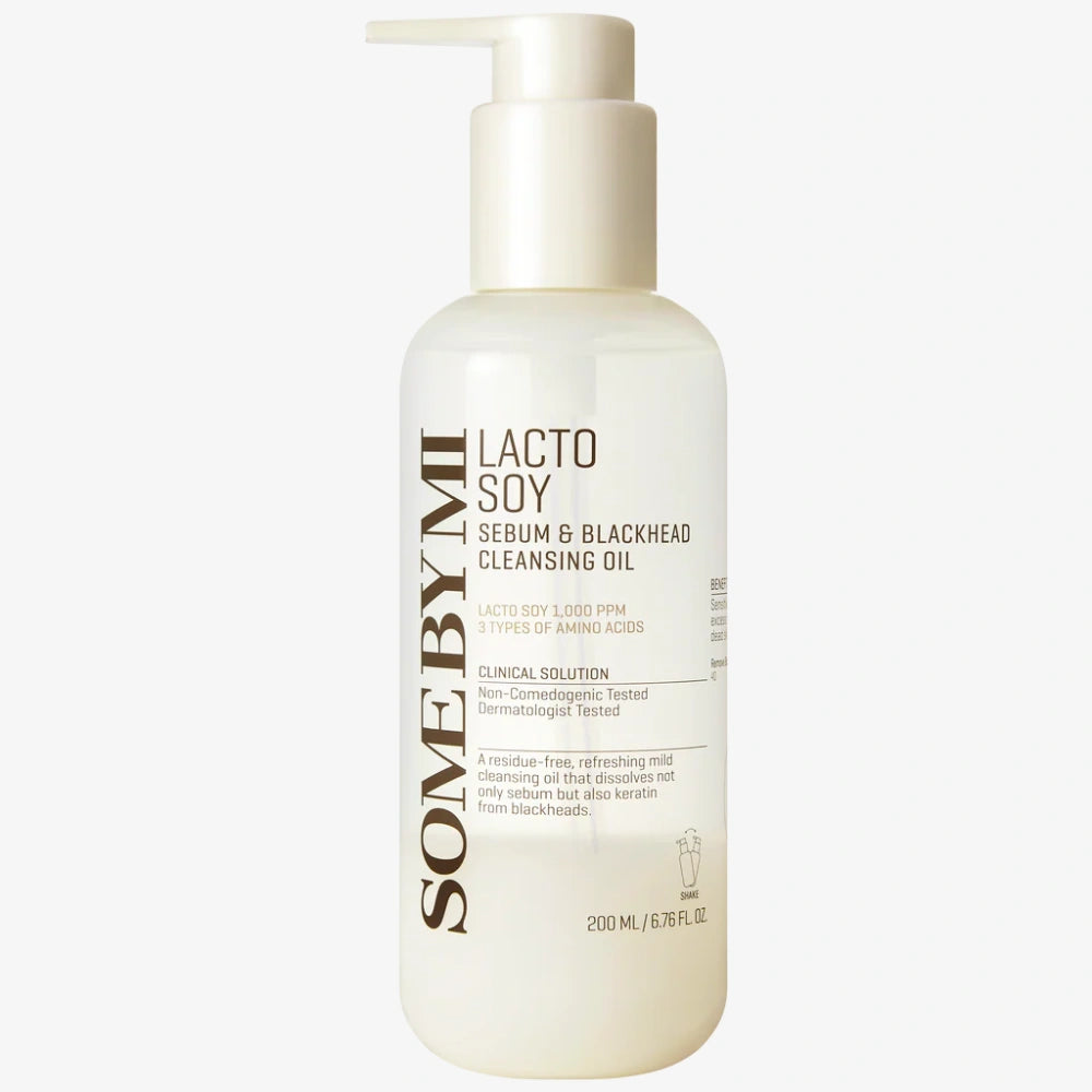 Huile nettoyante anti-sébum et points noirs SOME BY MI Lactosoy 200 ml