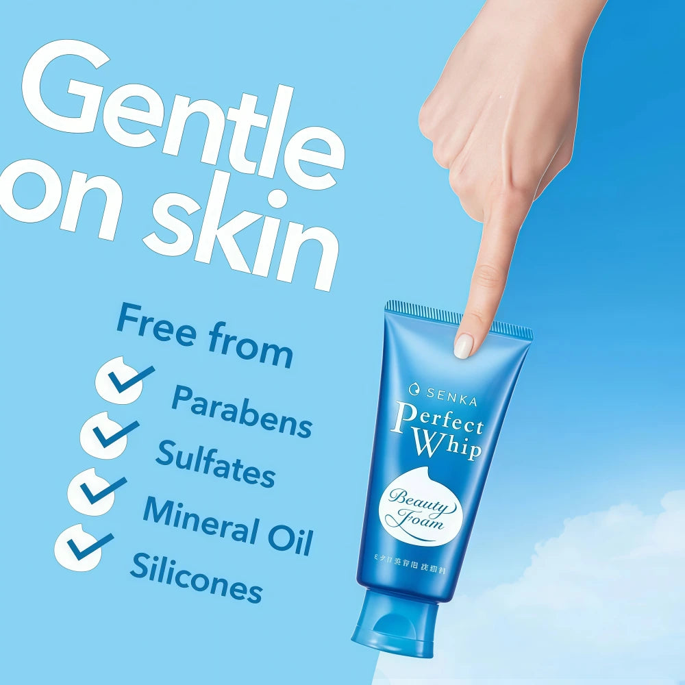 SHISEIDO SENKA Nettoyant Mousse Fouettée Parfaite 120 g