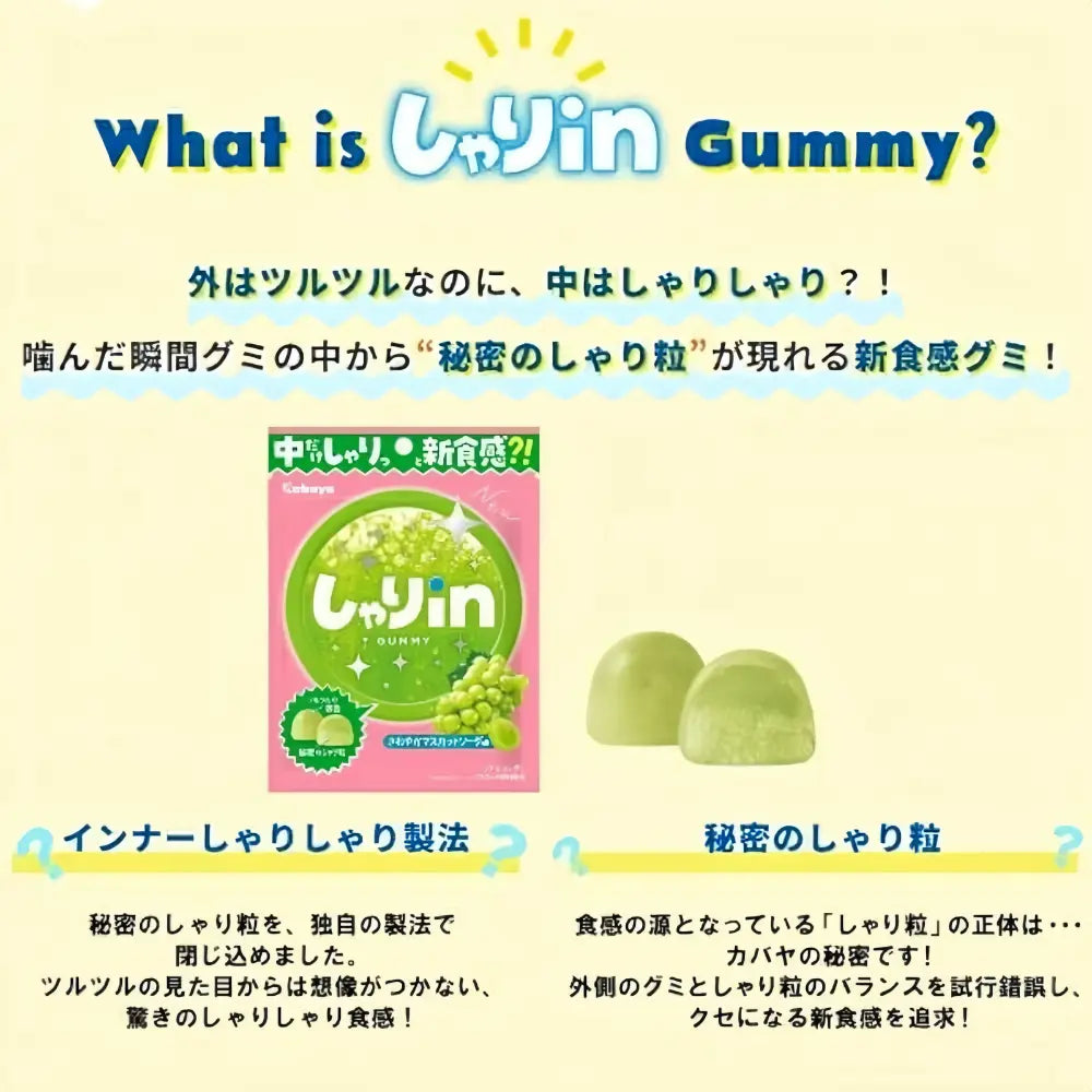 KABAYA Shari-In Gummy (Muscat Flavor) 52g