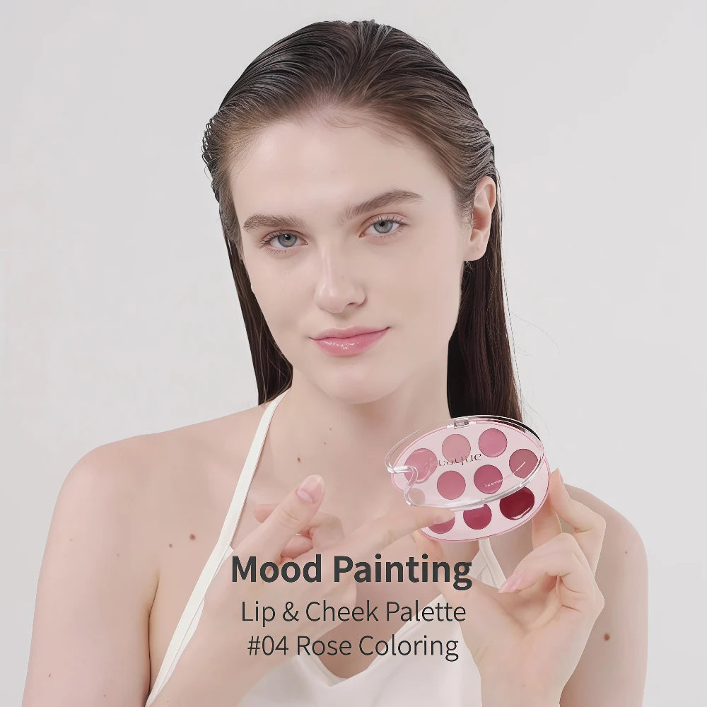 DASIQUE ++ Mood Painting Lip & Cheek Palette 04 Rose Coloring