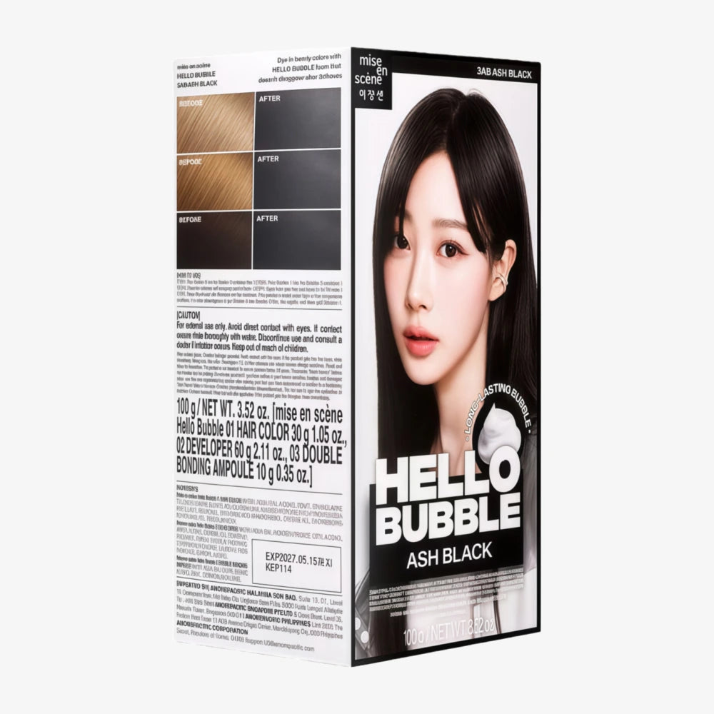 MISE EN SCÈNE Hello Bubble 3AB Ash Black