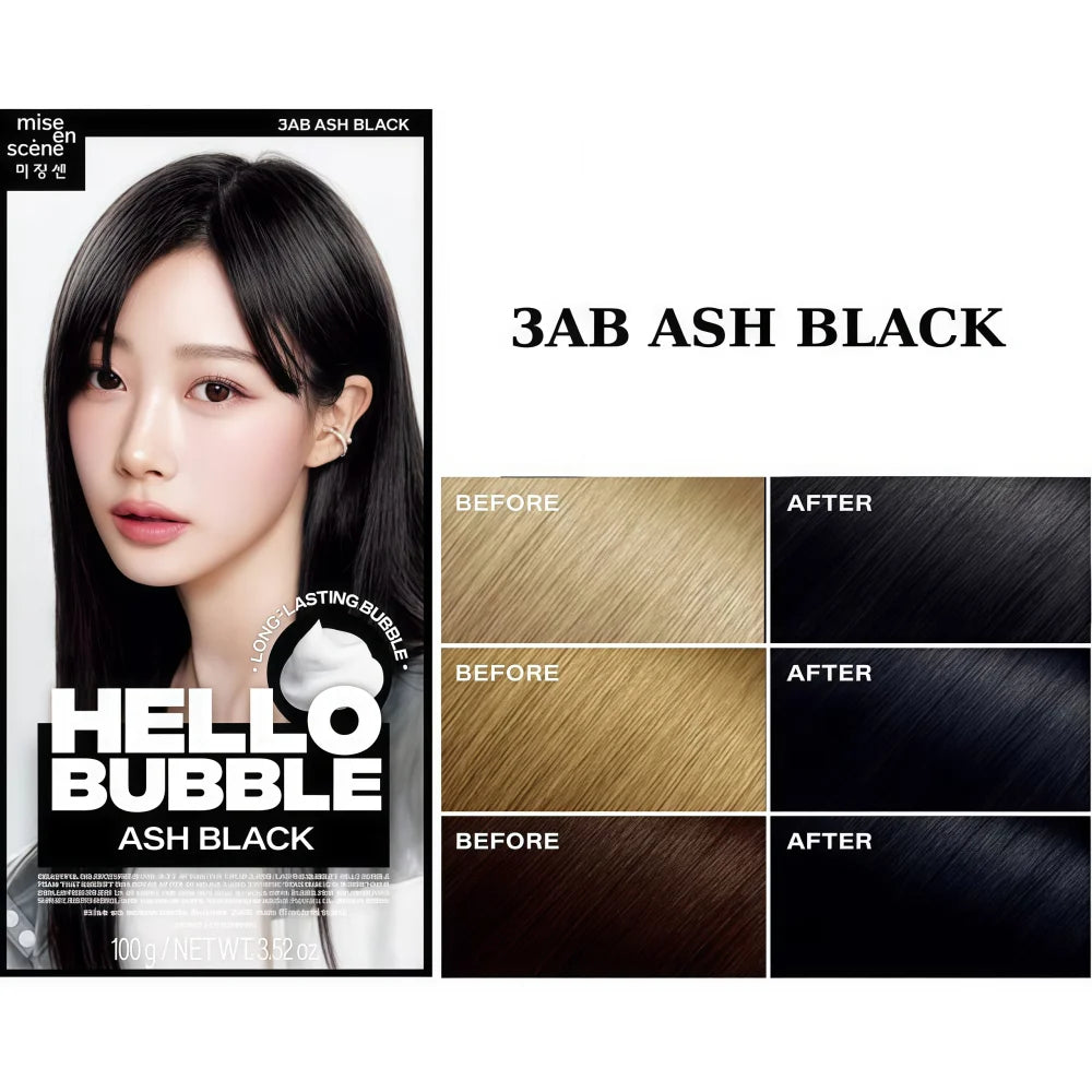 MISE EN SCÈNE Hello Bubble 3AB Ash Black