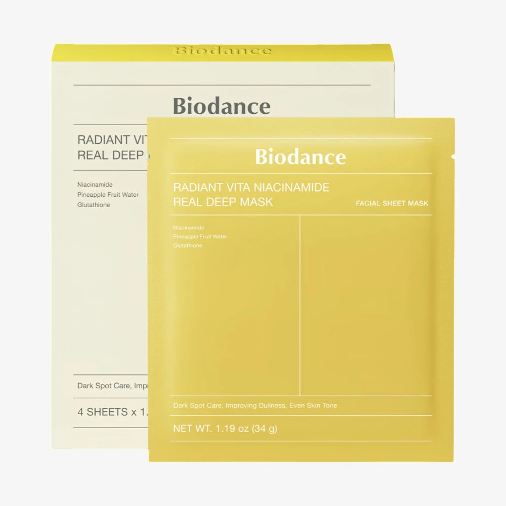 BIODANCE Radiant Vita Niacinamide Real Deep Mask 1pc