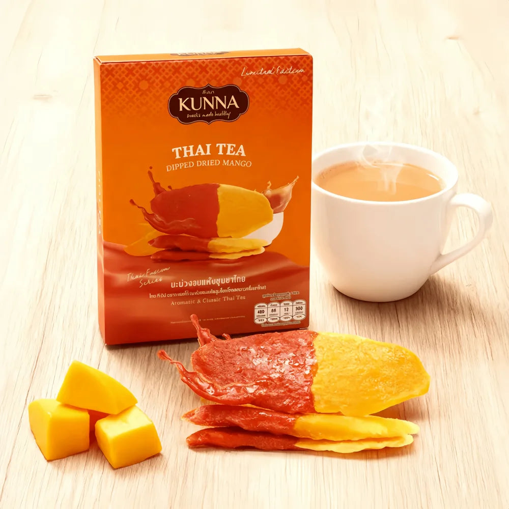 KUNNA Thai Tea Dipped Dried Mango 108g