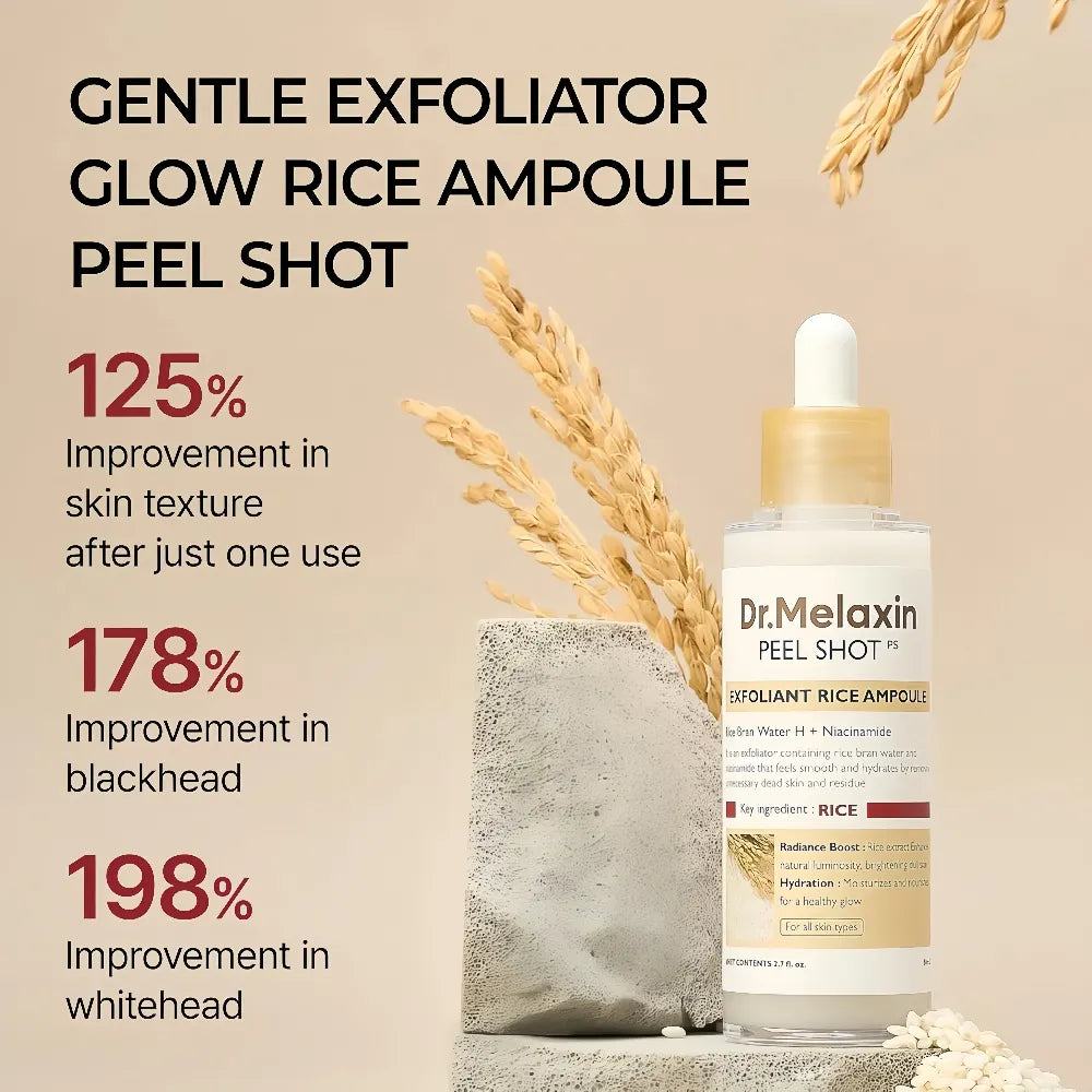 Ampoule exfoliante au riz blanc Dr.Melaxin Peel Shot 80 ml