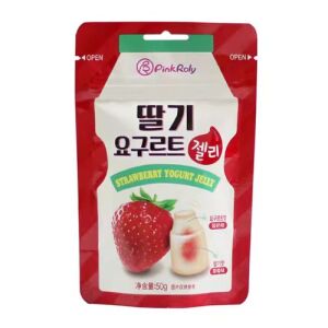 PINKROLY Filled Gummies (Strawberry&Yogurt Flavor) 50g