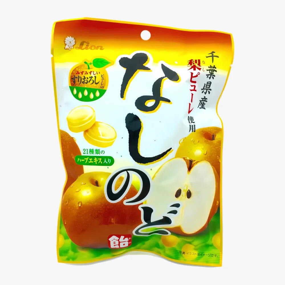LION Fruit Hard Throat Candy (Pear Flavor) 80g