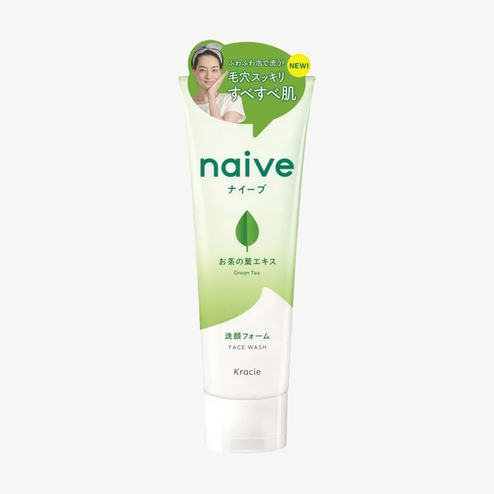 Mousse nettoyante KRACIE Naive à l'extrait de feuilles de thé 130 g