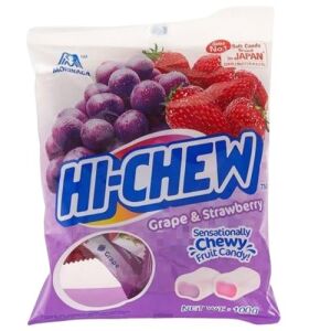 Bonbons mous à mâcher MORINAGA Hi-Chew Raisin et Fraise 100 g