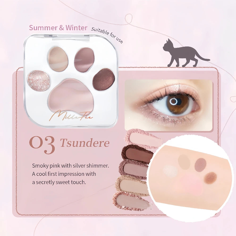 Palette de fards à paupières MILLEFEE MEOW PAWS 03