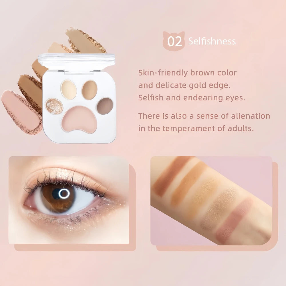 Palette de fards à paupières MILLEFEE MEOW PAWS 02