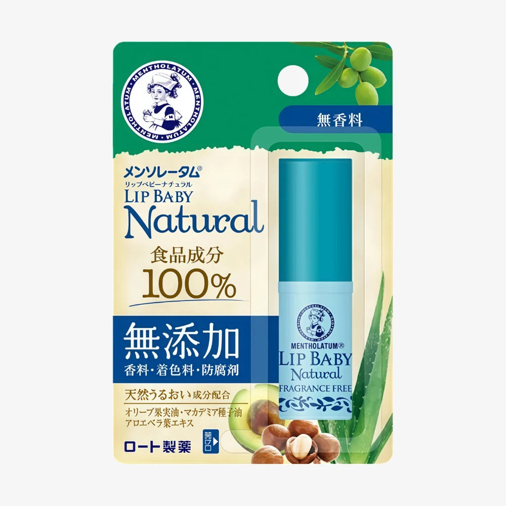 ROHTO Nature Lip Baby Fragrance-free 4g