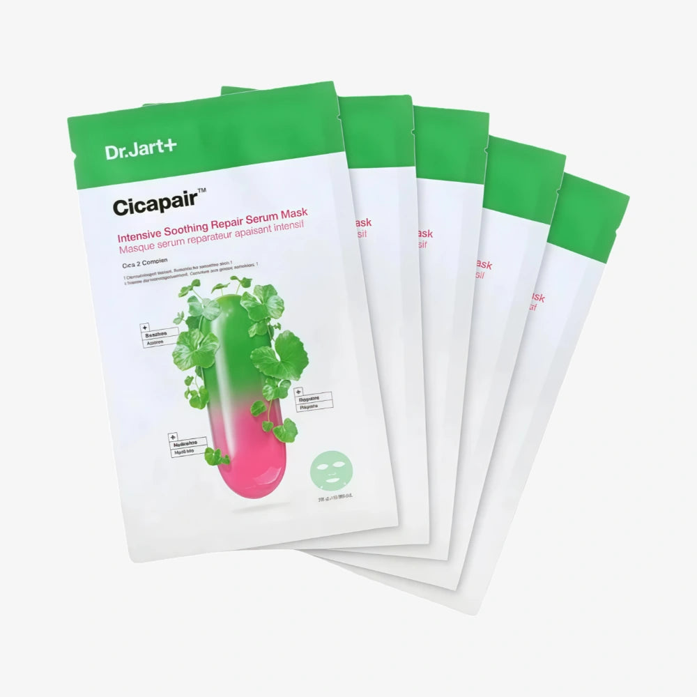 DR JART Cicapair Intensive Soothing Repair Serum Mask 5pcs