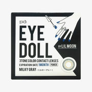 Lentilles de contact mensuelles LIL MOON (Gris laiteux) (1 lentille) -1,50 