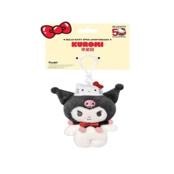 Hello Kitty 50th Anniversary Kuromi Plush Keychain