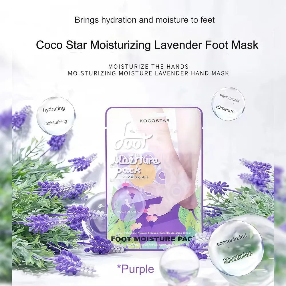 KOCOSTAR Pack Hydratant Pieds Violet