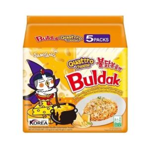 SAMYANG Buldak Hot Chicken Ramen Quattro Cheese Flavor (5 Bags)