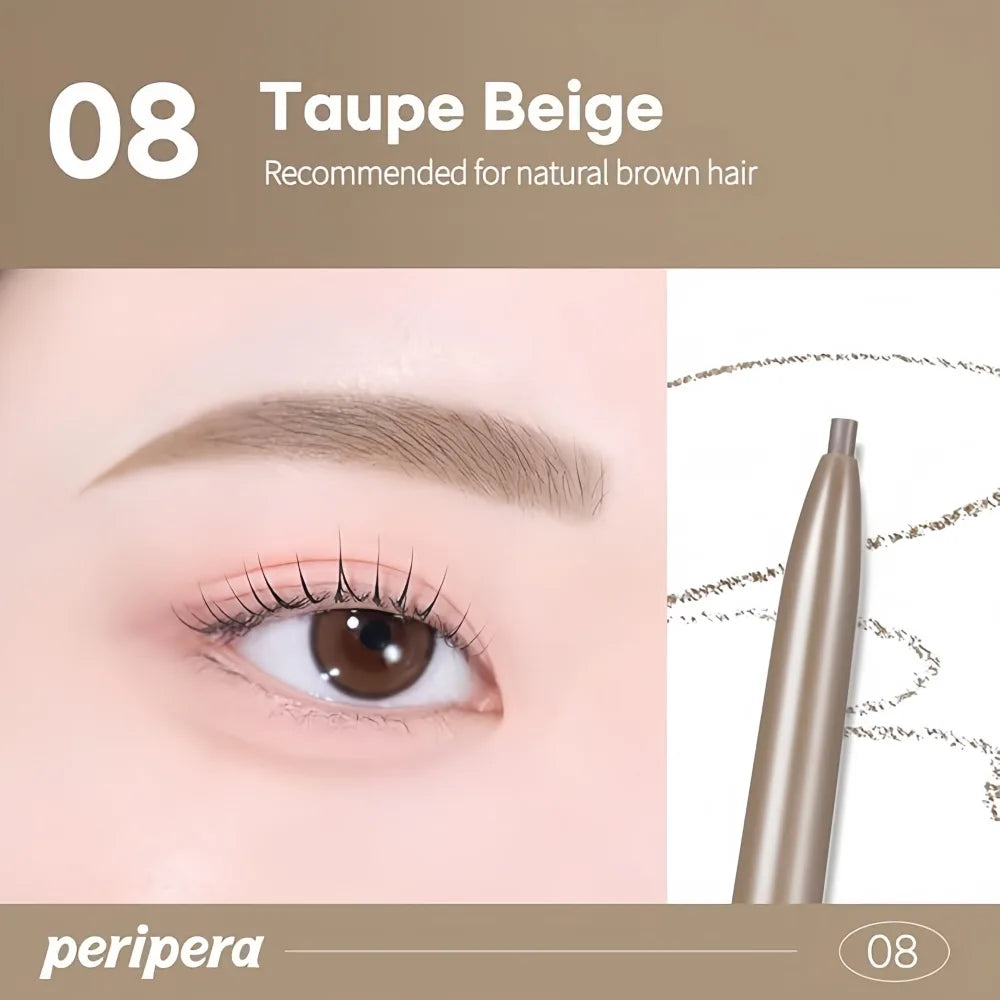 PERIPERA Speedy Eyebrow Auto Pencil 08 Taupe Beige