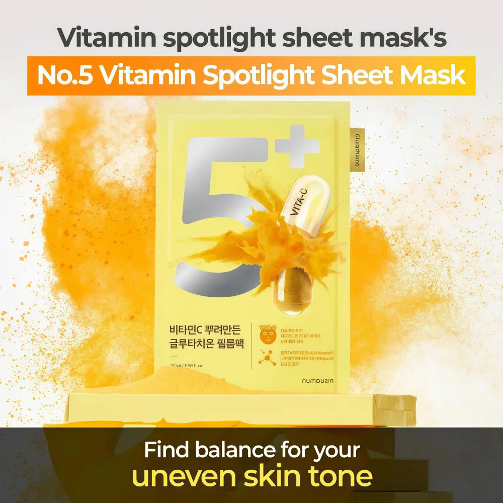 Masque en tissu NUMBUZIN NO. 5 Vitamin Spotlight (1 pièce)