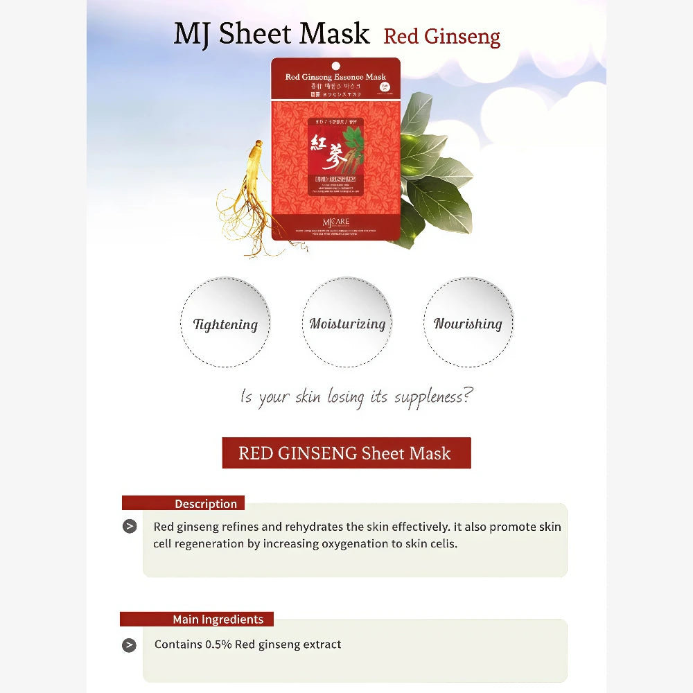 MIJIN Mask Red Ginseng 23g