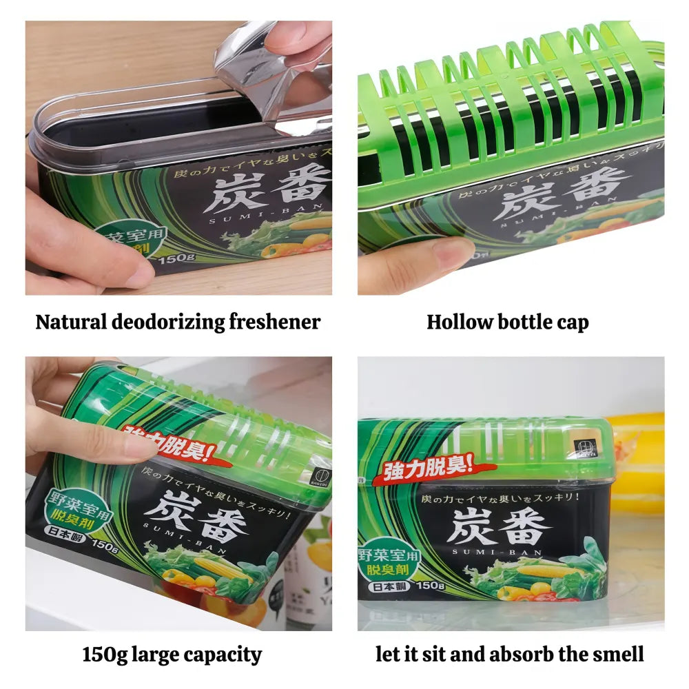 Désodorisant pour réfrigérateur au charbon actif KOKUBO pour le compartiment légumes 150 g