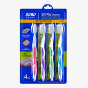 2080 !! Brosse à dents originale 4 pièces à poils fins 